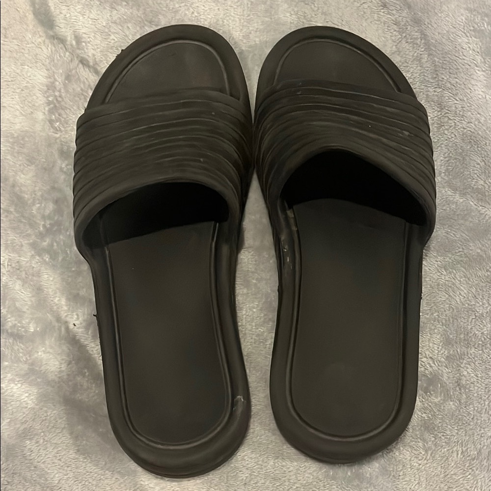 Men's Black Slide Sandals